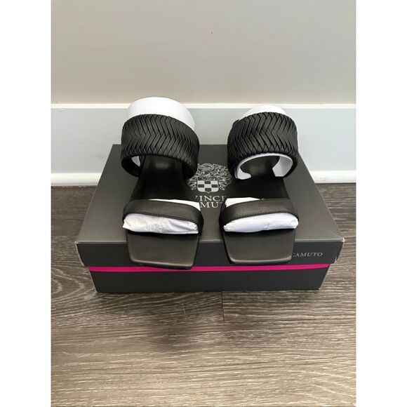NIB Vince Camuto Black Shamira Sandal Size 8.5 - Picture 3 of 10
